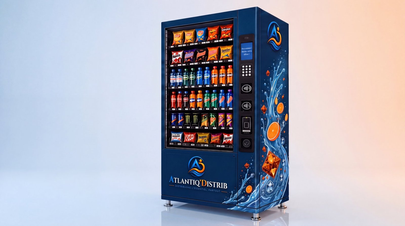 Distributeur Atlantiq'Distrib combiné boissons et snacks